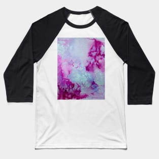 Watercolor wash - magenta and purple Baseball T-Shirt